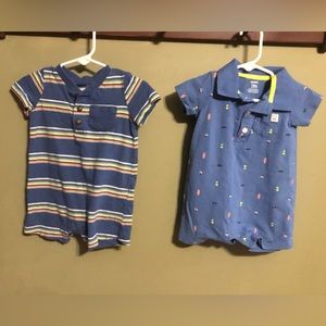Carters 12 month romper bundle EUC